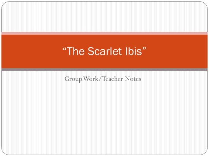 The scarlet ibis questions and answers pdf