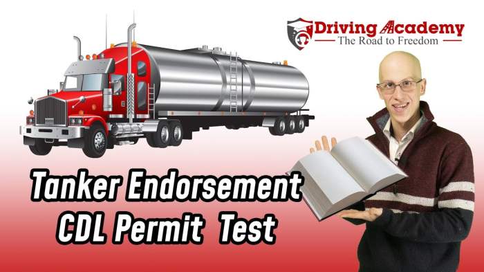 Cdl tanker test questions and answers