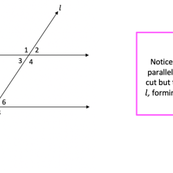 Parallel lines and transversals notes